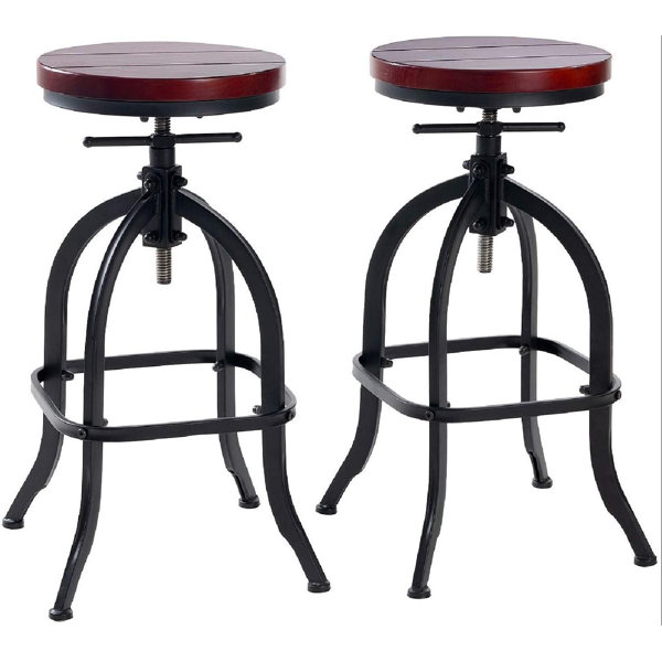Williston Swivel Bar Stools For Kitchen Counter,Rustic Counter